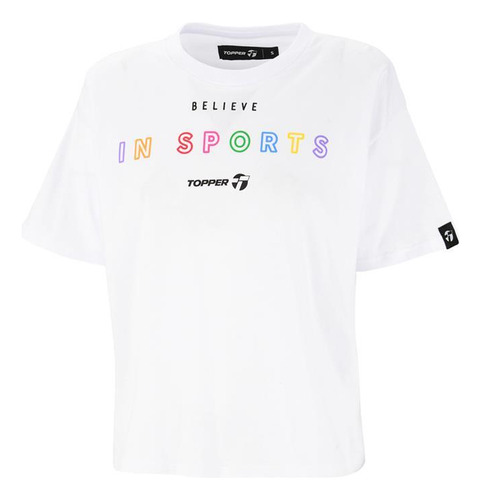 Topper Remera Mujer - Gtw Loose Believe Bc