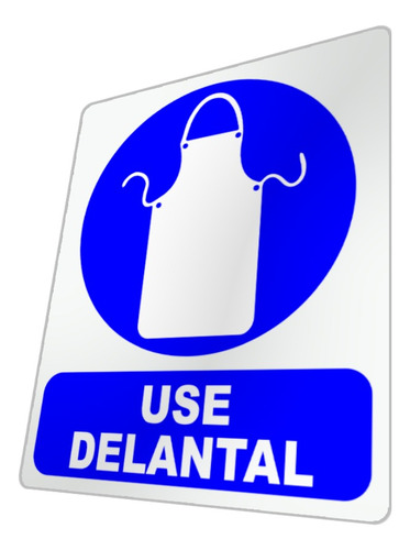 Letrero Use Delantal Cartel Seguridad Industrial Señal