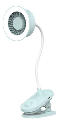 E Mini Fan Lamp, Lámpara De Pared Portátil Silenciosa, 2 En