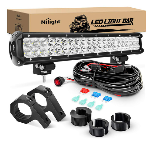 Nilight Barra Luz Led Combinada 20  126 W Soporte Montaje 2