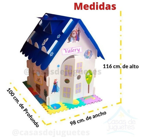 Frozen Casita De Juegos Muñecas Para Niñas -perzonalizadas