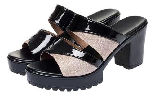 Zapatos Mujer Sandalias Negras Sandalias Mujer Antiderrapant