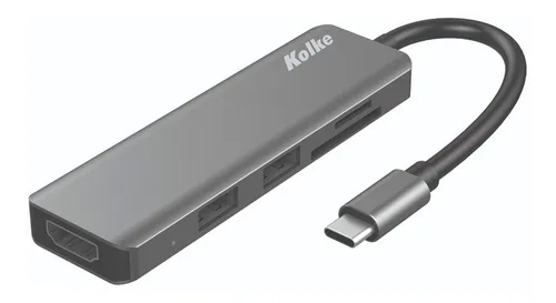 Adaptador Hub 6 En 1 Usb C Kolke Kch-431 Sd Micro Sd 3.0 | Envío gratis