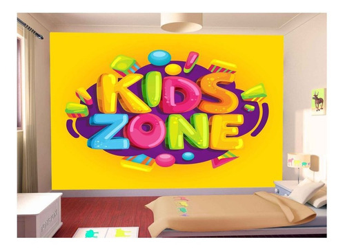 Papel De Parede Kids Zone Brinquedoteca 8m² Azs128