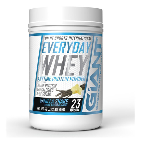 Giant Sports | Everyday Whey Proteina | 2 Lbs (907g) 23 Srv. Sabor Vainilla Shake