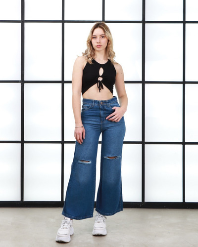 Wide Leg Jean De Mujer-varios Talles