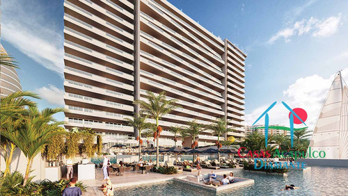 Cad Live Aqua 1306. Departamento De Playa En Preventa Con Terraza Y Alberca Privada