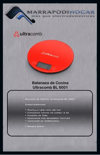Balanza de Cocina Ultracomb BL-6001