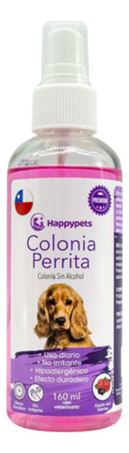 Colonia Para Perros Mascotas 160ml Sin Alcohol Fragancia Manzana Y Frutos Rojos