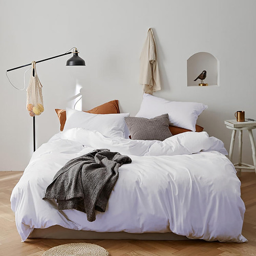 Karever Juego De Edredón Blanco Cal King Pure White Beddig S