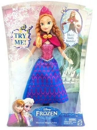 Boneca Anna Frozen Musical CMK70 Mattel : : Brinquedos e Jogos