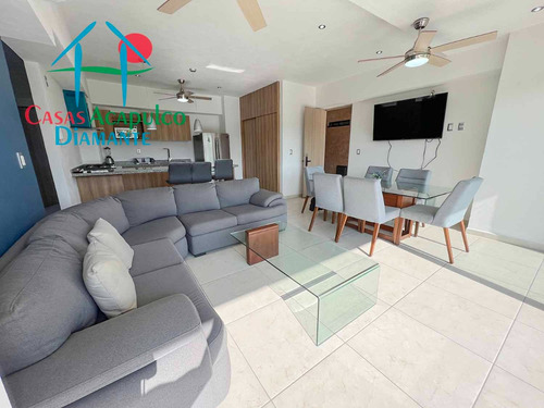 Cad Altamar Residencial Calypso 001. Terraza En L Con Jacuzzi Y Vista A Las Áreas Comunes, Sala Y Asador
