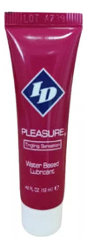 Lubricante Id Pleasure / 12ml Sens Hormigueo Base Agua Sabor Fresa
