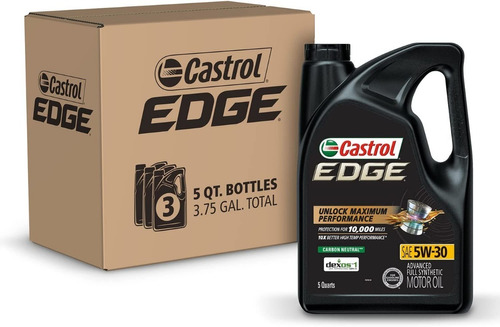 Castrol 03084 Edge 5w30 Aceite De Motor Sintetico Completo A