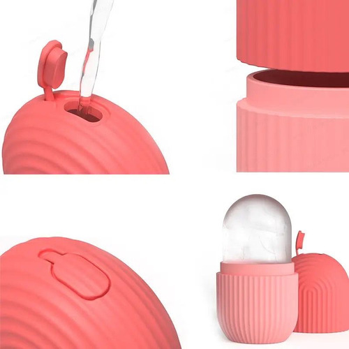 Skin Care Rutina Rodillo Rellenable Ice Roller Silicona Todo Tipo De Piel