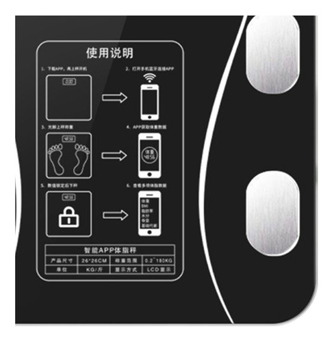 Pantalla Lcd De Pesaje Eléctrico Fat Scale Smart Body Temper