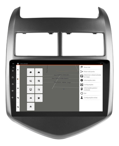 Central Multimídia Sonic 2012 13 2014 Android 14 Carplay 9p