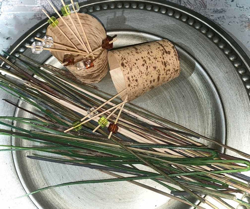 Imagen 5 de 6 de Vasos De Bambu Setx5 Copetin Ecologico Reutilizable Ecoshop