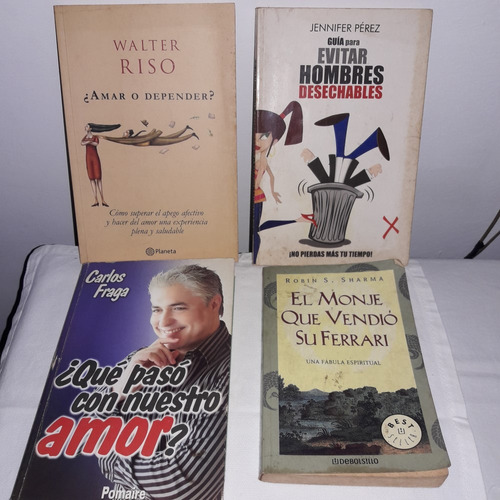 Libros Walter Riso, Carlos Fraga, Jennifer P Y Robin Sharma