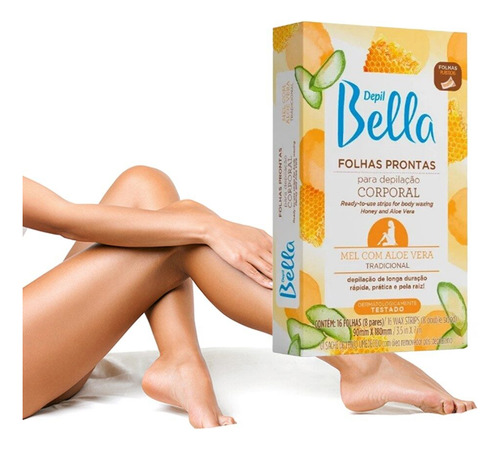 160 Folhas Prontas Depilação Corporal Depil Bella Mel 10cx