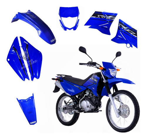 Kit Plástico Yamaha Xtz 125 Tapas Guardabarros Carenaje 