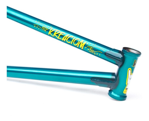Imagen 4 de 9 de Cuadro Krow Bmx Kreaciom ¡full Cromo Street Pro! Turquesa