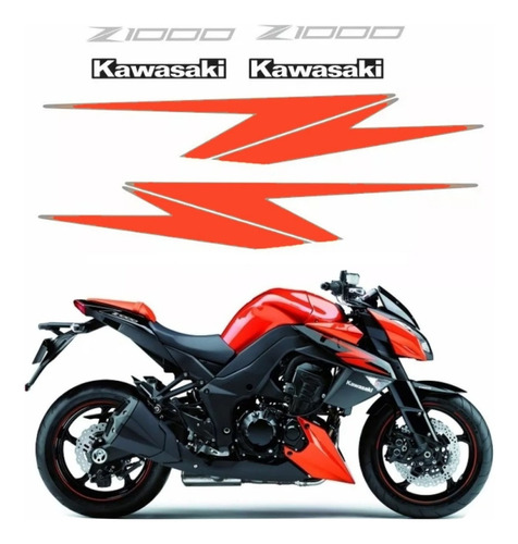 Kit Adesivo Para Kawasaki Z1000 2012 14177