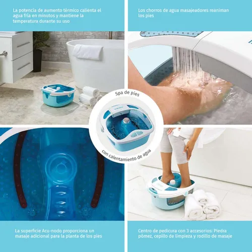 Tina De Pies Con Calentamiento De Agua Shower Bliss Foot Spa