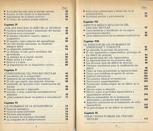El Fracaso Escolar De Los Hijos / M. González Y Asolo E. (Usado)