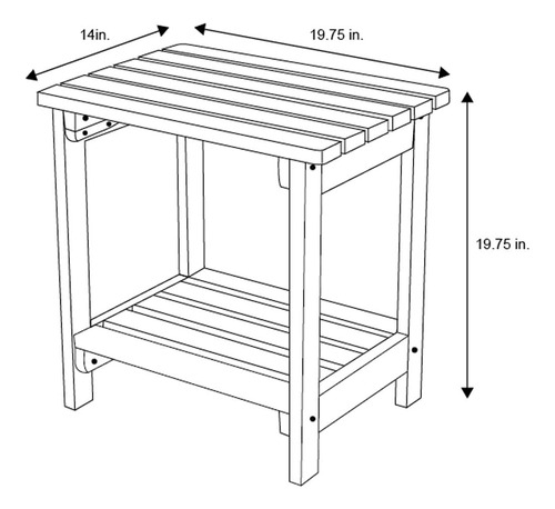 Mesa Lateral Rectangular Providence 4104n Exteriores Ad...