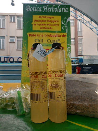 2 Botellas Con 500 Ml De Extracto De Chilcuague (chilcuas)