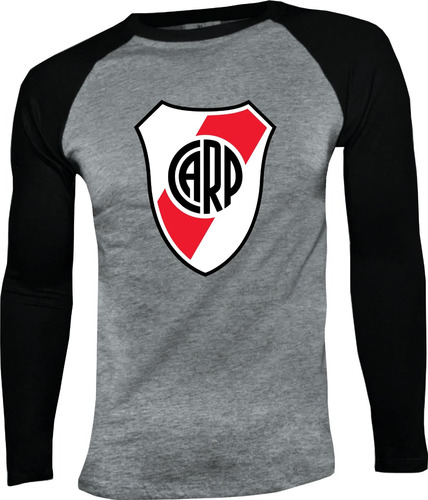 Camiseta River Plate Futbol Manga Larga Camibuso Raglan Cs