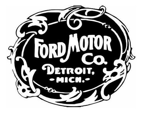 Adesivo Ford Logo 1903 Simbolo Vintage Retro Carro  Kit12pcs