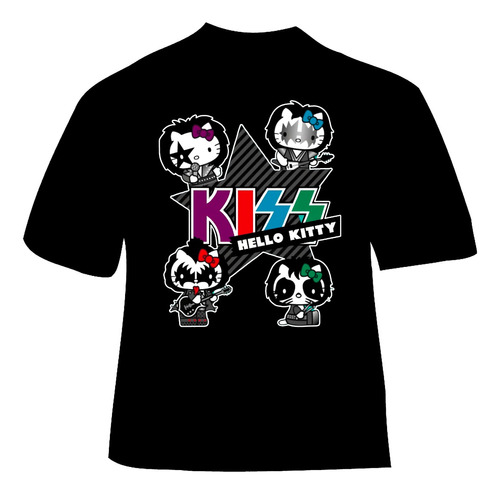 Polera Kiss - Ver 23 - Banda Hello Kitty
