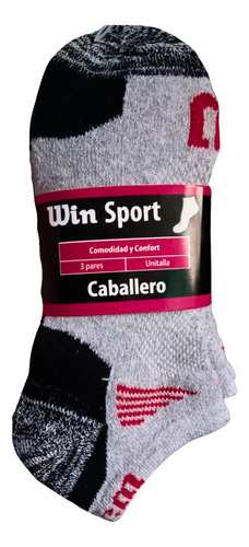 Calcetines Wilson Tin Adulto 3 Pares Cortos Deportivos