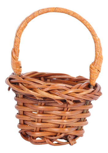 T 10 Piezas Canasta Tejida De Ratán Bastera De Pascua Con