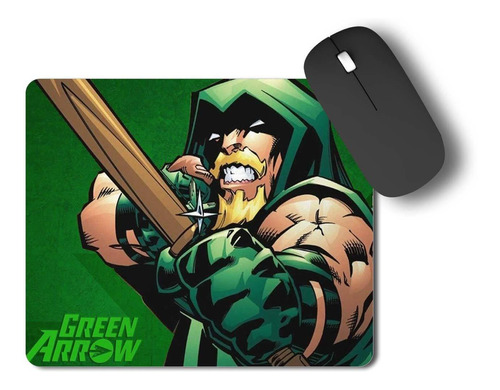 Mouse Pad Arqueiro Verde Heróis Quadrinhos Universo Dc