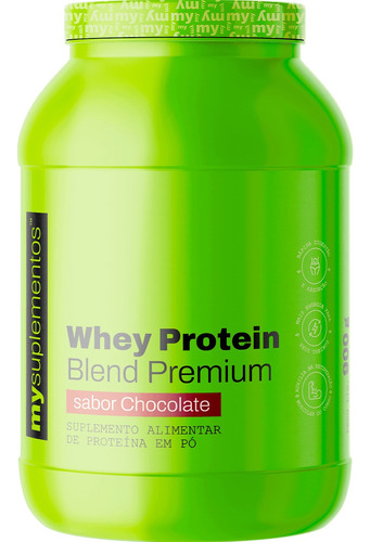 Whey Protein Blend 100% Premium Proteína 900g My Suplementos