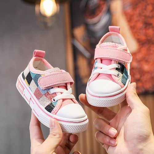 Zapatillas De Lona Para Niños Moda Casual  Zapato Cómodo 