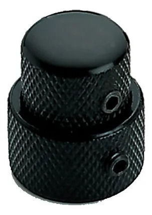 Kit C/3 Knob Dolphin Metal Baixo Medio Preto 13448 Push Pull