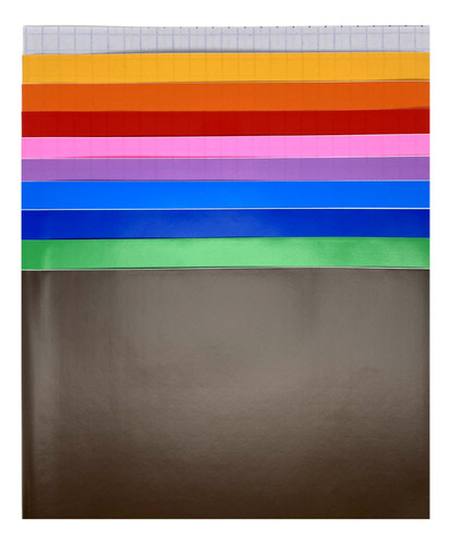 Forro Autoadhesivo En Pliego Mix 10 Colores Adetec