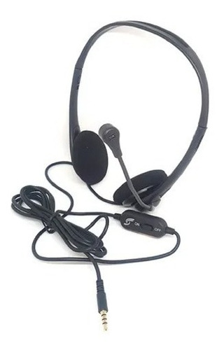 Imagen 2 de 3 de Diadema Estéreo 1plug 3.5mm Micrófono Pc Celular Manos Libre