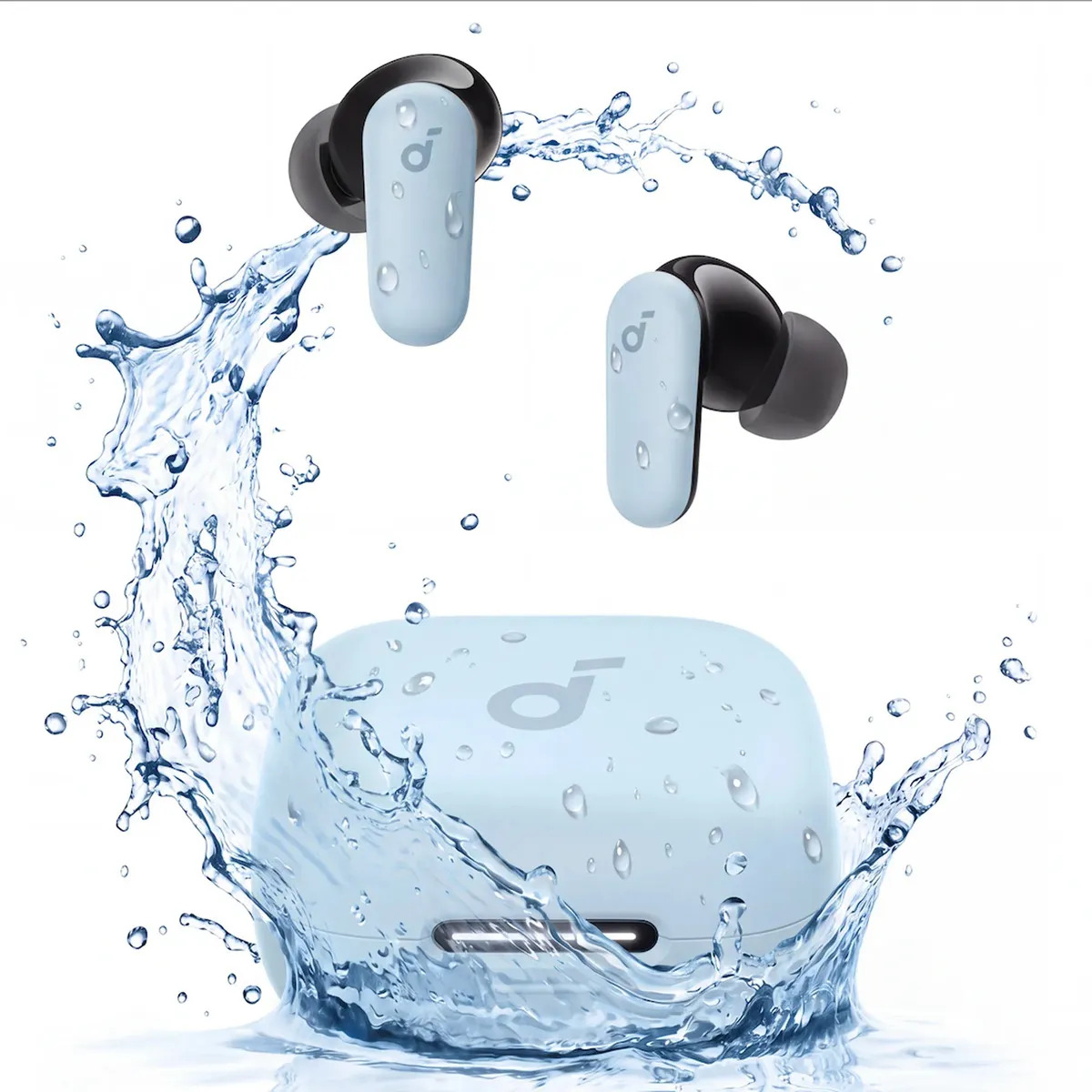 Auriculares Inalámbricos Gamer Anker Soundcore P30i, Bluetooth 5.4 TWS, ANC Adaptativo 42dB, Graves Potentes, 45h Batería, Estuche 2 en 1 Soporte para Celular, IP54