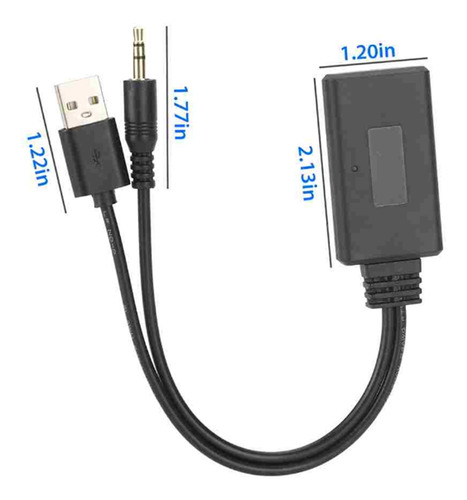 Adaptador De Receptor Auxiliar 5,0 Cable Usb+puerto Estéreo