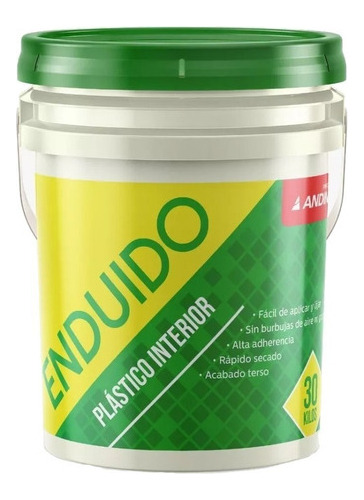 Enduido Acrilico Interior Andina Blanco X 30 Kgs Pintumm