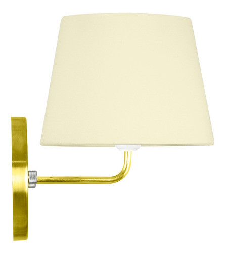 Arandela Dourado De Cupula Tradicional Bege