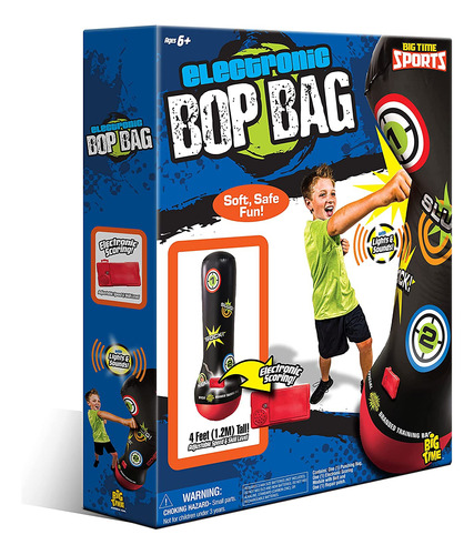 Socker Boppers Electronic Bop Bag By Big Time Toys, Bolsa De