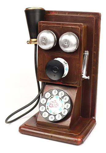 Parede De Telefone Vintage Com Fio Antiquado