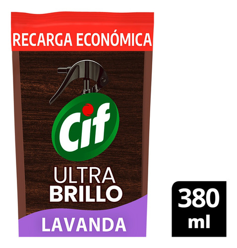 Limpiador Multisuperficies Cif Lavanda Ultra Brillo 380ml Dp