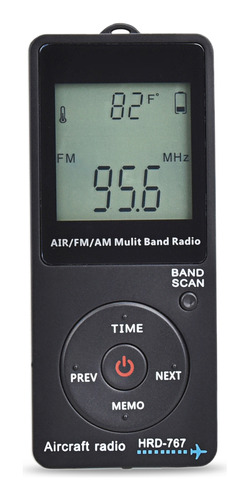 Set De Radio Multi Fm/am/air Band Receptor Lcd Hrd-767